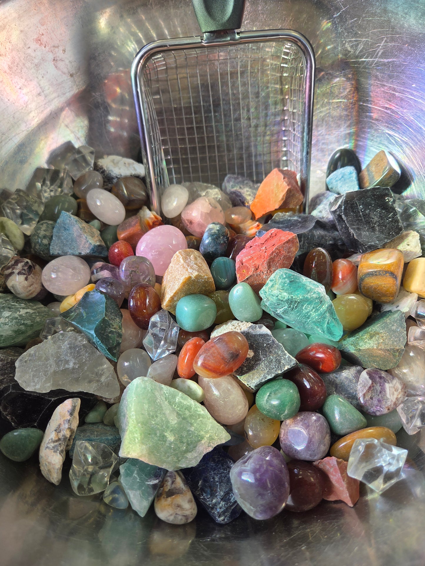 Tumbled and Raw- Crystal Scoop