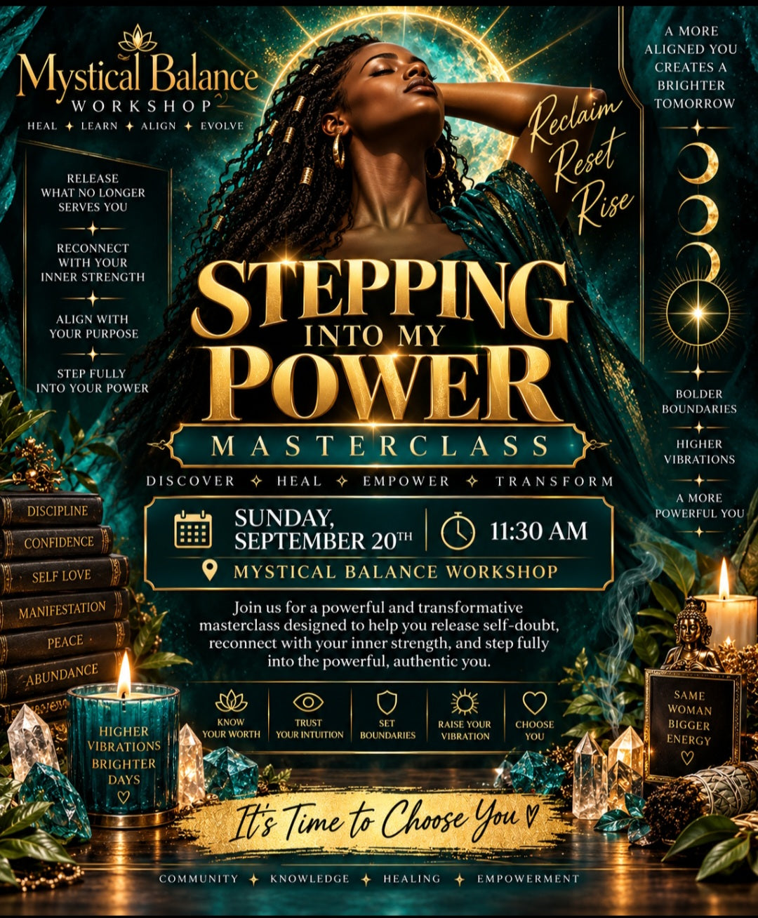 Masterclass Sunday- Stepping into My Power (Sept. 20th)