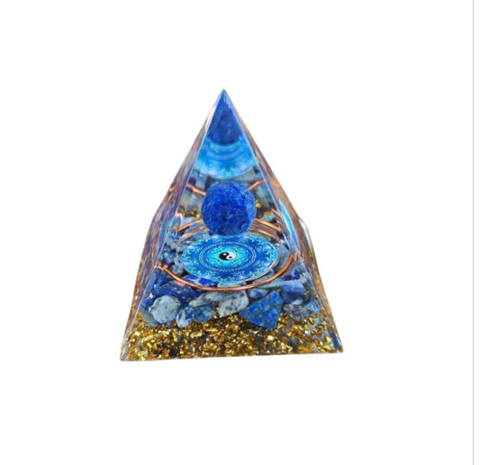 Pyramid- Lapis Orgone Pyramid