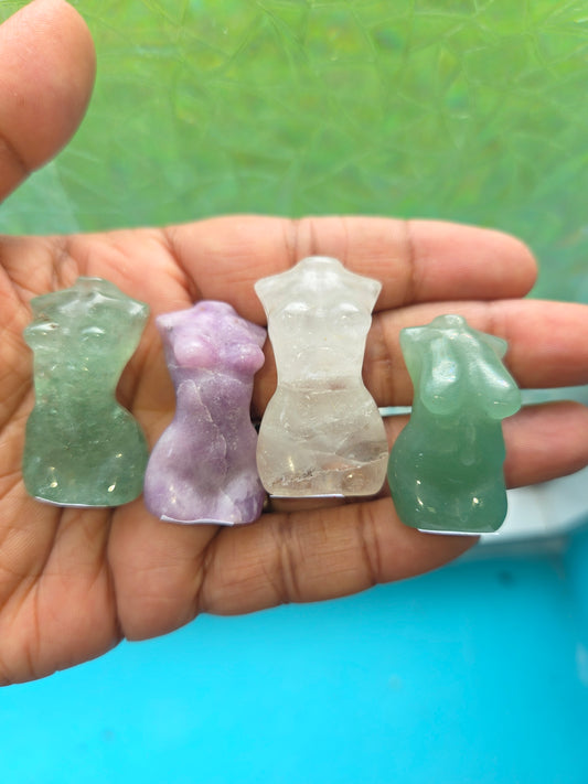 Carved-  Feminine Body Stones
