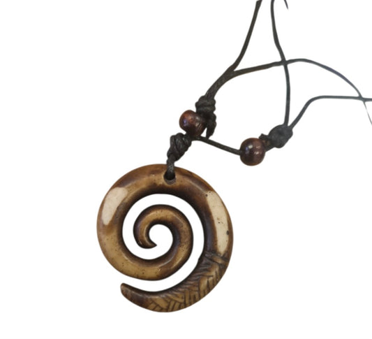 Necklace- Ivory Kora Spiral