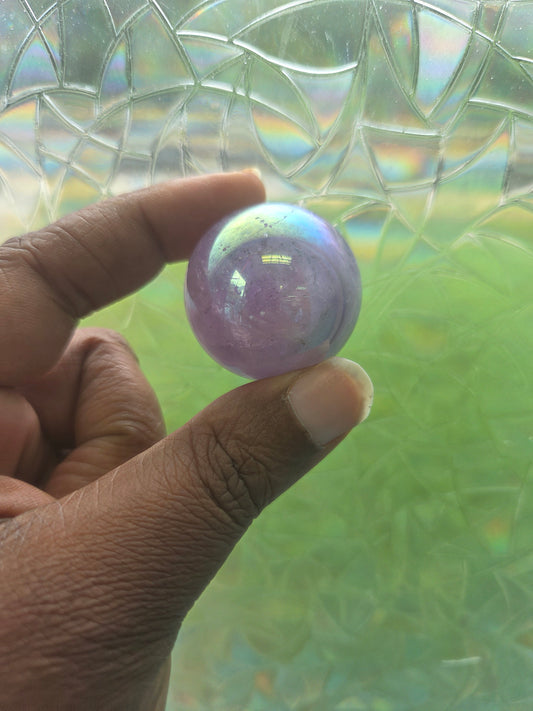 Sphere- Aura Quartz