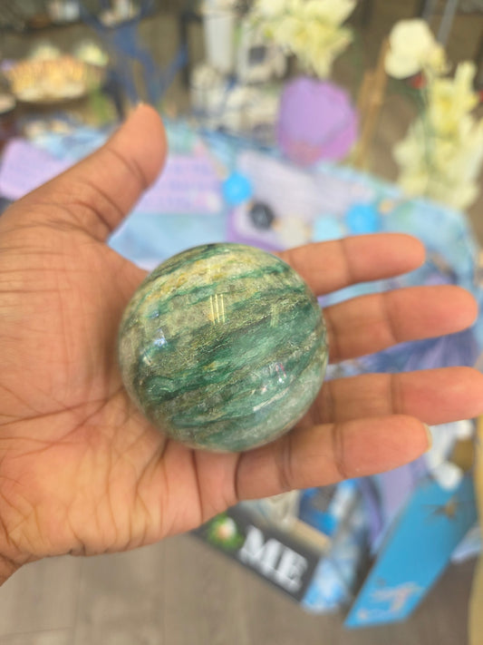 Sphere- Green Fluorite