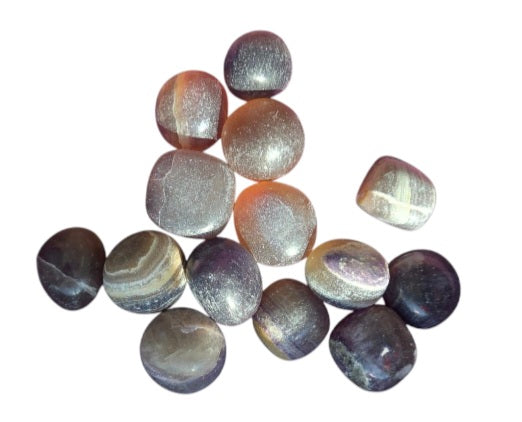 Tumbled- Dark Rainbow Fluorite
