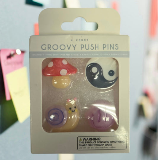 Miscellaneous- Groovy Push Pins