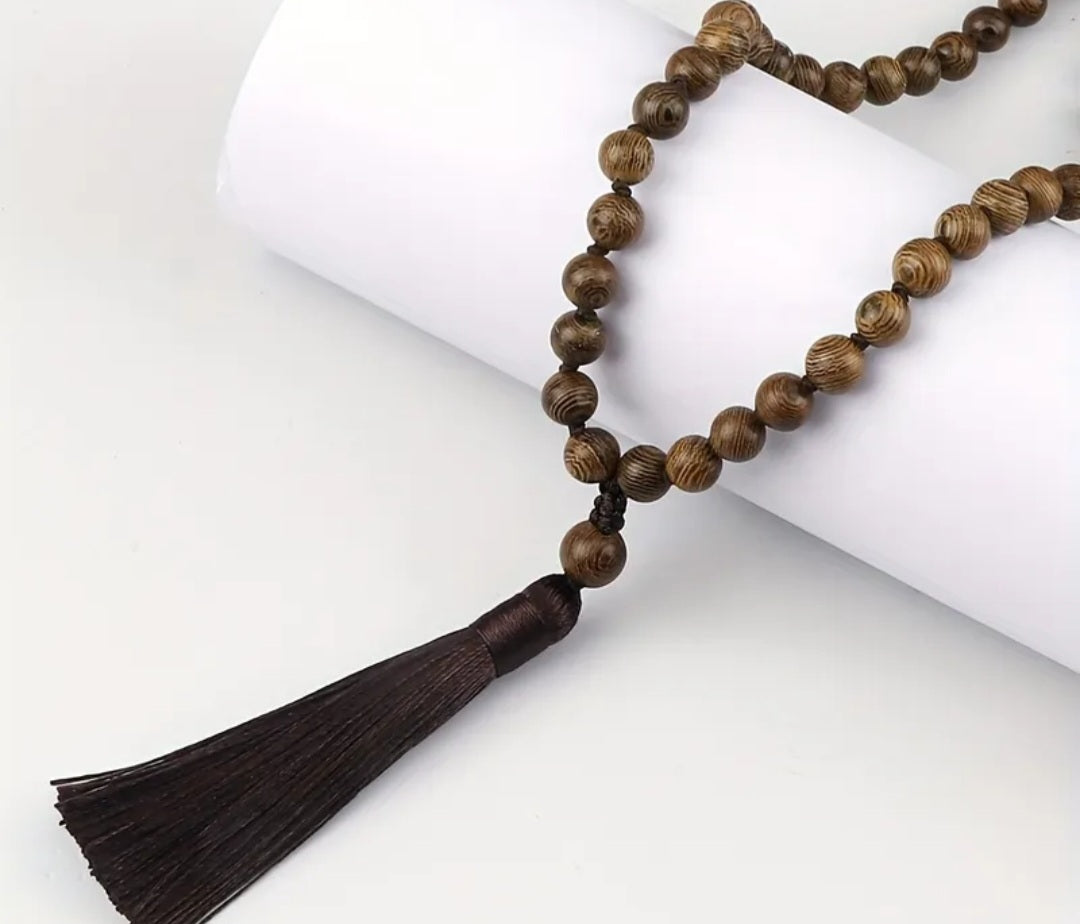 Necklace- Prayer Beads w/ Tassel