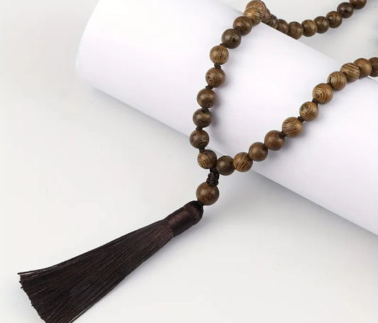 Necklace- Prayer Beads w/ Tassel
