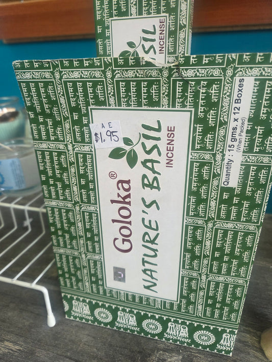 Smudge- Natural Basil Incense