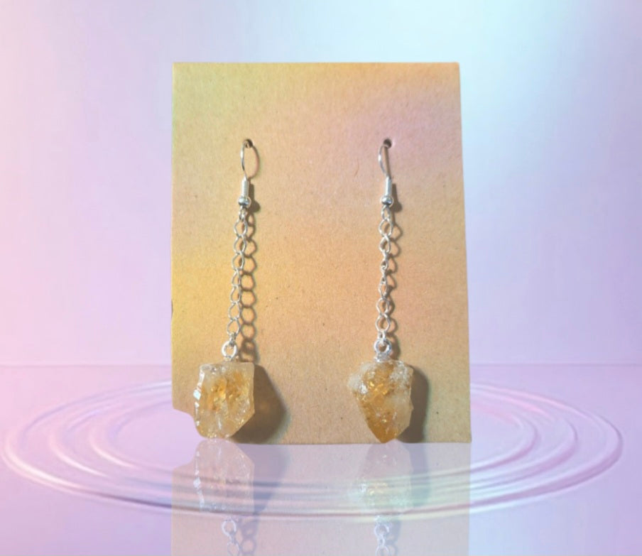 Earrings- Citrine (Goldplated)