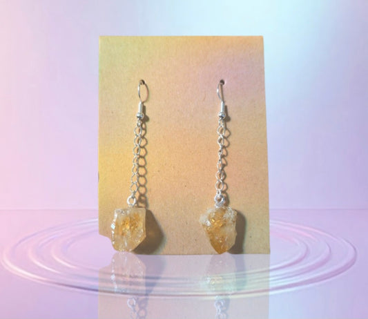 Earrings- Citrine (Goldplated)