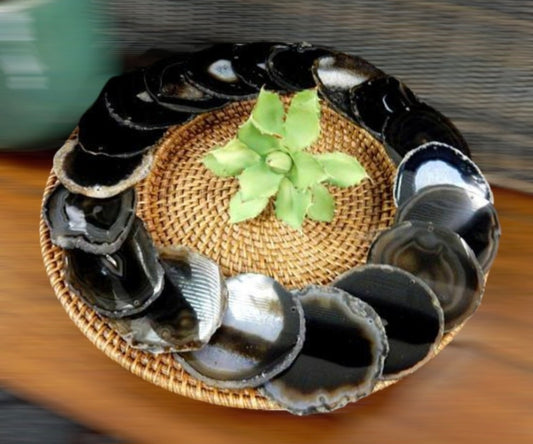 Slice- Black Agate (6in)