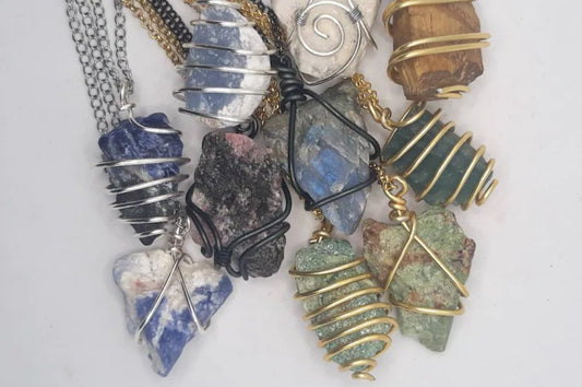 Wire Wrapping (Stones seen here are not for sale)