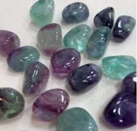 Tumbled- Rainbow Fluorite